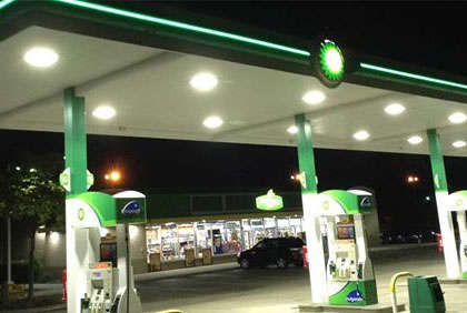 led gas station canopy lights