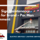 Lighting Sign Maintenance Services for Brand – Pac Man Entertainment - Maliklighting.com: