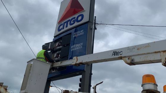 Citgo Gas station sign
