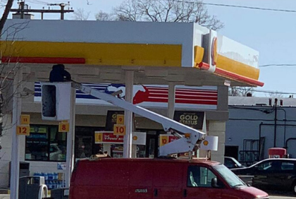 Shell Gas Station Canopy Lighting