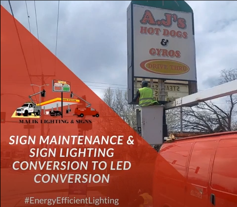 Sign Maintenance | Sign Lighting Conversion to LED Conversion - Maliklighting.com