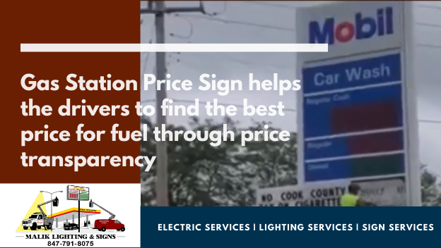 Gas Station Price Sign helps the drivers to find the best price for fuel through price transparency