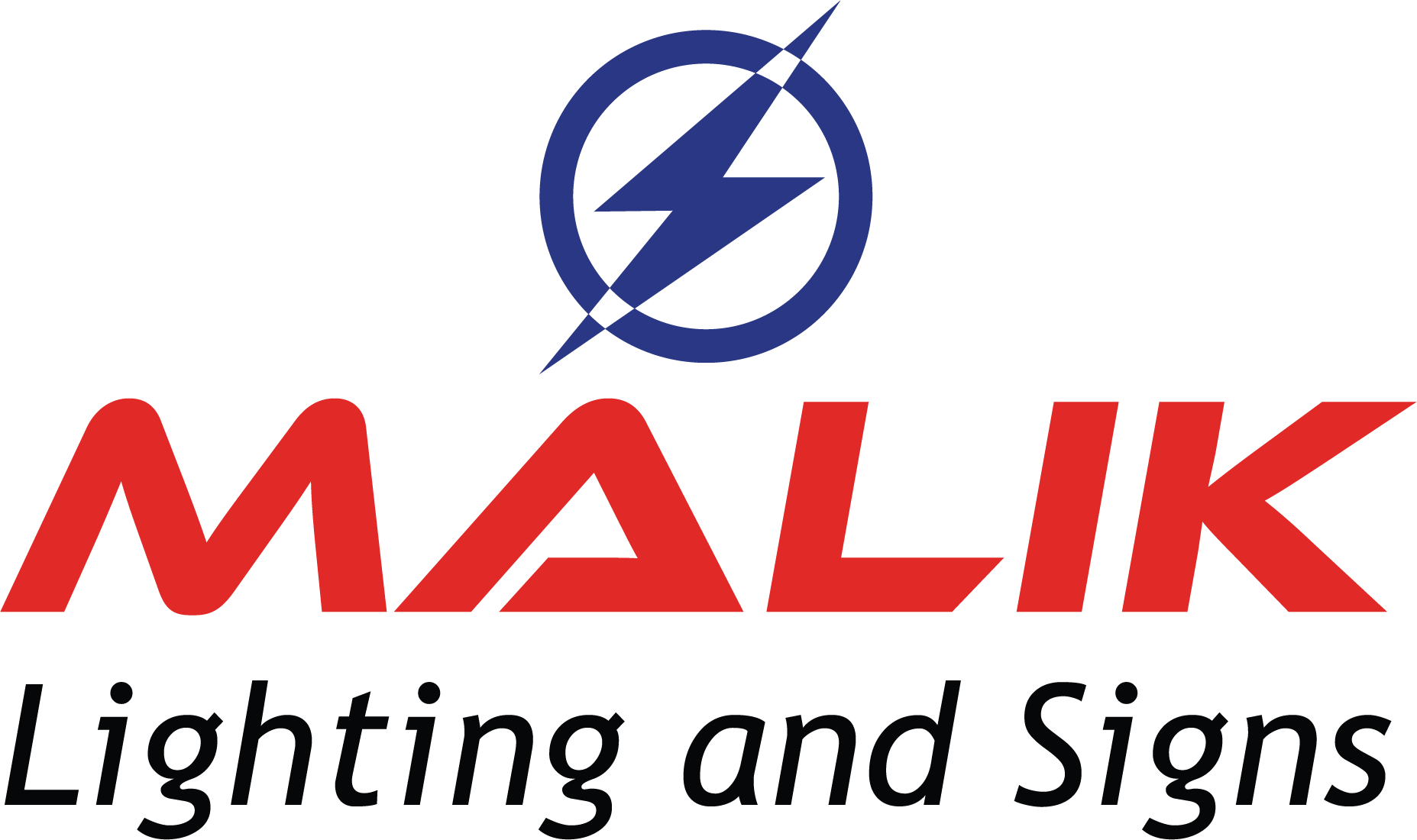 malik lighting and signs logo