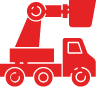 red bucket truck